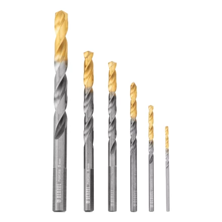 Набор сверл по металлу Denzel, 2-8мм, Р6М5К8-TiN, Golden Tip, 6 шт 723004 купить в Нижневартовске