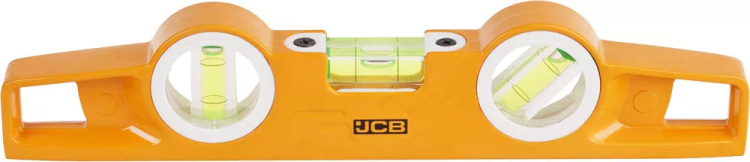 Уровень JCB "Торпедо" литой алюминиевый, 3 ампулы, точность 0,5мм/м, 25см JBL008 купить в Нижневартовске