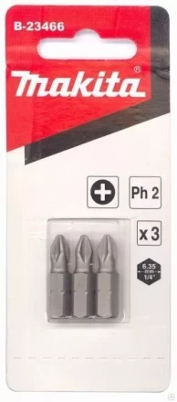Биты Makita PH2 25мм 3шт (B-23466) купить в Нижневартовске