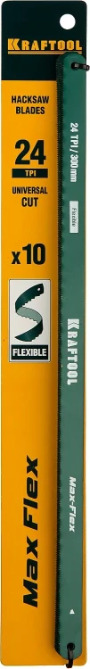 Полотно гибкое Max Flex, KRAFTOOL 15941-24-S10, безопасное, с волнообразной разводкой, 24 TPI, 10шт, 300мм 15941-24-S10 купить в Нижневартовске