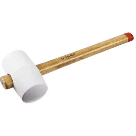 Киянка ЗУБР &quot;МАСТЕР&quot; резиновая белая, с деревянной рукояткой, 0,68кг 20511-680_z01 купить в Нижневартовске