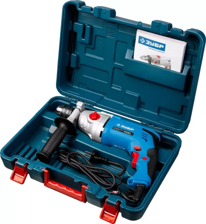 Дрель ударная двухскоростная + кейс ЗДУ-1100-2 ЭРМКМ2 серия ПРОФЕССИОНАЛ купить в Нижневартовске