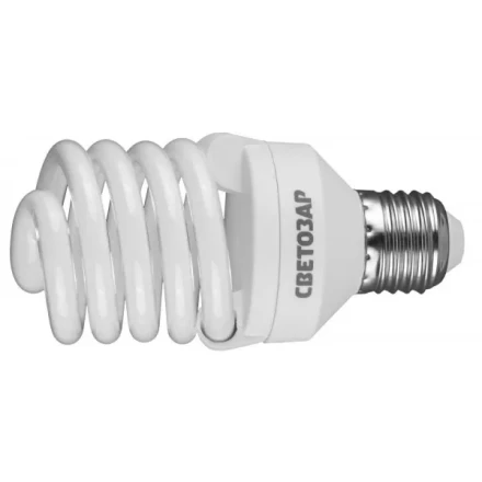Энергосберегающая лампа СВЕТОЗАР "КОМПАКТ" спираль,цоколь E27(стандарт),Т2,яркий белый свет(4000 К),10000час,25Вт(125) 44454-25_z01 купить в Нижневартовске