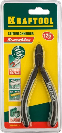 Бокорезы KRAFTOOL "KarbMax" с твердосплавными вставками, покрытие оксидированное с полировкой, 125мм 22018-5-13 купить в Нижневартовске