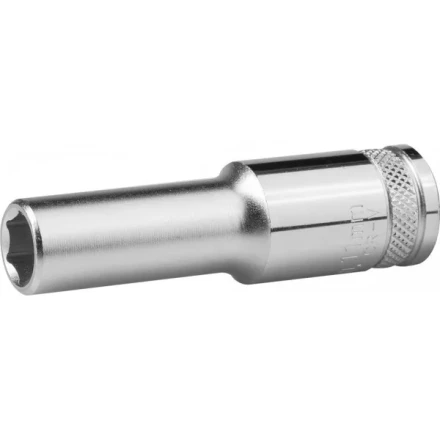 Торцовая головка KRAFTOOL "INDUSTRIE QUALITAT", удлиненная, Cr-V, FLANK, хромосатинированная, 1/2", 11 мм 27807-11_z01 купить в Нижневартовске