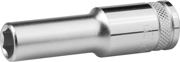 Торцовая головка KRAFTOOL "INDUSTRIE QUALITAT", удлиненная, Cr-V, FLANK, хромосатинированная, 1/2", 11 мм 27807-11_z01 купить в Нижневартовске