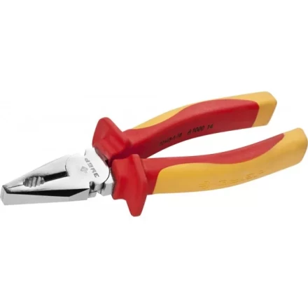 Плоскогубцы ЗУБР "ПРОФЕССИОНАЛ" "ПРОФИЭЛЕКТРИК", диэлектрические комбинированные, двухкомп рукоятка, до ~1000В, 180мм 22145-1-18 купить в Нижневартовске