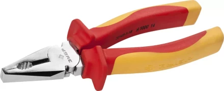 Плоскогубцы ЗУБР "ПРОФЕССИОНАЛ" "ПРОФИЭЛЕКТРИК", диэлектрические комбинированные, двухкомп рукоятка, до ~1000В, 180мм 22145-1-18 купить в Нижневартовске