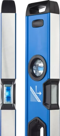 Уровень  ЗУБР &quot;ЭКСПЕРТ&quot; &quot;УСП - 2&quot;коробчатый усилен, 2 фрезерован баз поверхности, 3 ампулы, крашенный, с ручками, 100см 34587-100 купить в Нижневартовске