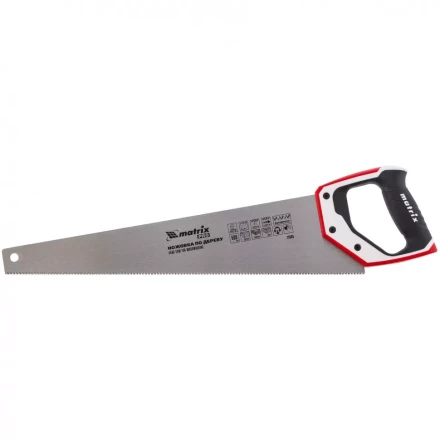 Ножовка по дереву 500 мм каленый зуб 3D 11-12TPI трехкомпонентная рукоятка PRO MATRIX 23585 купить в Нижневартовске