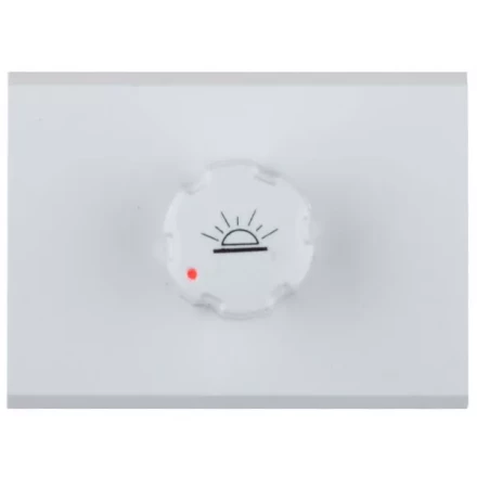 Диммер СВЕТОЗАР "ЭФФЕКТ" без вставки и рамки, цвет белый, 60-500Вт SV-54442-W купить в Нижневартовске