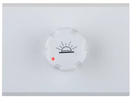 Диммер СВЕТОЗАР "ЭФФЕКТ" без вставки и рамки, цвет белый, 60-500Вт SV-54442-W купить в Нижневартовске