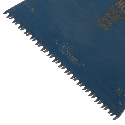 Насадка для МФИ режущая прямая, HCS, по дереву, ламинату 65 х 1.8 мм, крупный зуб Denzel 782313 купить в Нижневартовске