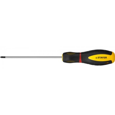 Отвертка STAYER &quot;PROFI&quot; &quot;PROTech&quot;, двухкомп рукоятка, намагниченная, Cr-Mo, PH0x100мм 25132-0-10_z02 купить в Нижневартовске