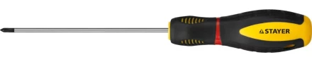 Отвертка STAYER "PROFI" "PROTech", двухкомп рукоятка, намагниченная, Cr-Mo, PH0x100мм 25132-0-10_z02 купить в Нижневартовске