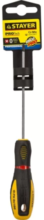 Отвертка STAYER "PROFI" "PROTech", двухкомп рукоятка, намагниченная, Cr-Mo, PH0x100мм 25132-0-10_z02 купить в Нижневартовске