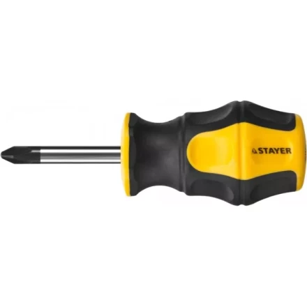 Отвертка STAYER "MASTER" "HERCULES", Сr-V, противоскользящая рукоятка, PH2x38мм 25052-38-2_z02 купить в Нижневартовске