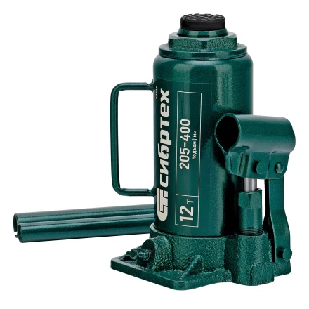 Домкрат гидравлический бутылочный Сибртех 50807, 12 т, 205-400 мм купить в Нижневартовске