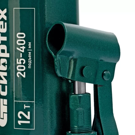 Домкрат гидравлический бутылочный Сибртех 50807, 12 т, 205-400 мм купить в Нижневартовске