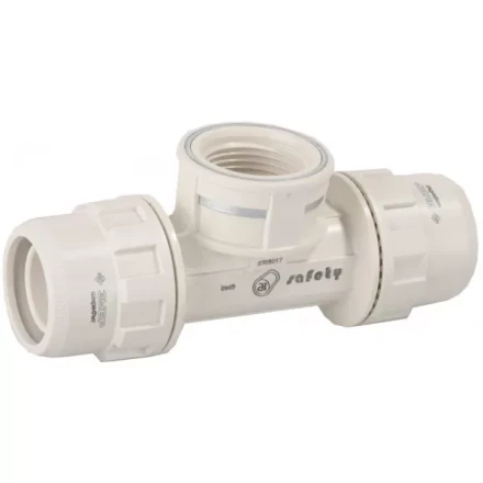 Тройник ЗУБР "ШиреФит" переходной "штуцер с гайкой - внутренняя резьба - штуцер с гайкой", 32мм-1"-32мм 51502-32-1-32 купить в Нижневартовске