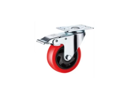 Колесо поворотное усиленное полиуретан SCBM 42 100 мм с тормозом 1027249 купить в Нижневартовске