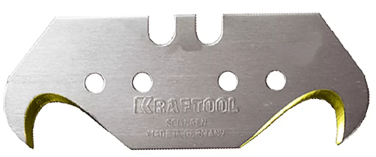 Лезвие KRAFTOOL"PRO" "SOLINGEN"сменное,для универс ножей,нитрид титана,многоур закалка,крюк типS24,18,7х50х0,50мм,5шт 09643-TIN-S5_z01 купить в Нижневартовске