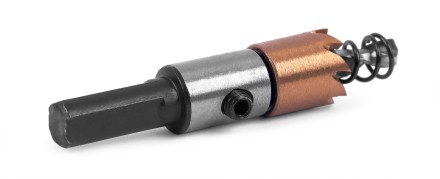 HSS-TiN коронка MESSER  15мм с центр. сверлом и толкающей пружиной для  лист. материала  до 2 мм ц/х купить в Нижневартовске