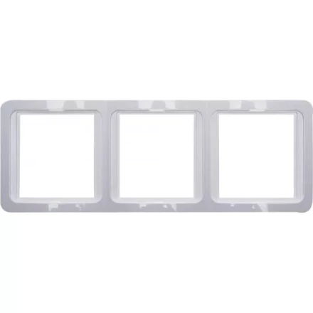 Панель СВЕТОЗАР "ГАММА" накладная, вертикальная, цвет светло-серый металлик, 2 гнезда SV-54147-SM купить в Нижневартовске