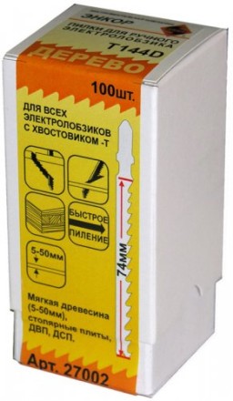Пилка для электролобзика T144 D HCS 1шт/100 Энкор 27002 купить в Нижневартовске