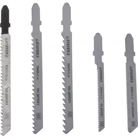 Набор STAYER "STANDARD" Полотна "ХОББИ №1" для эл. лобзика, по металлу, EU-хвост., 5шт 159488-H5_z01 купить в Нижневартовске