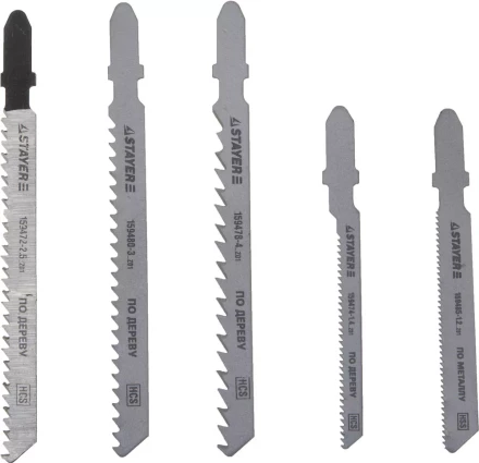 Набор STAYER "STANDARD" Полотна "ХОББИ №1" для эл. лобзика, по металлу, EU-хвост., 5шт 159488-H5_z01 купить в Нижневартовске