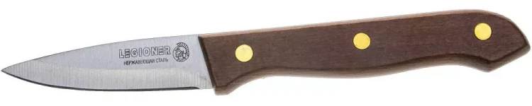 Нож LEGIONER "GERMANICA" овощной, тип "Line" с деревянной ручкой, нерж лезвие 80мм 47831-L_z01 купить в Нижневартовске