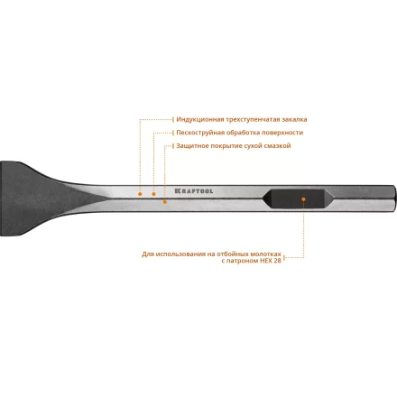 Зубило HEX 28 ALLIGATOR 29341-75-400 купить в Нижневартовске