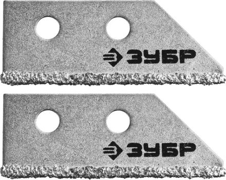 Лезвия ЗУБР "ЭКСПЕРТ" сменные с карбидным напылением для скребка 33417, 2шт 33417-S2 купить в Нижневартовске