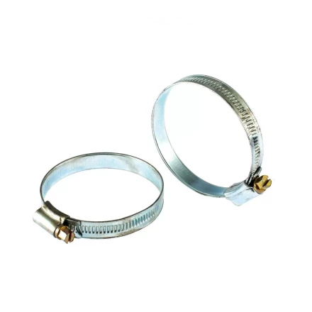 Хомуты металлические червячные 51-70 мм ширина 12 мм английский тип W1 2 шт Сибртех 47671 купить в Нижневартовске