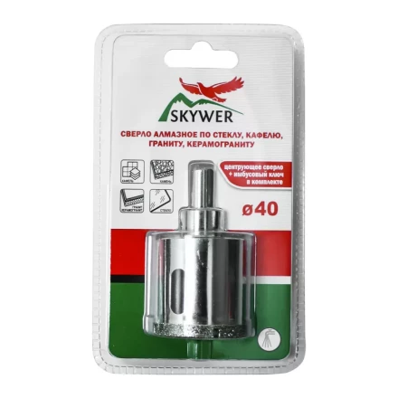 Сверло алмазное 50 мм (кафель,стекло,гранит,керамогранит) SKYWER купить в Нижневартовске