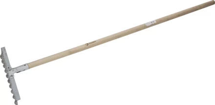 Грабли ЗУБР из нержавеющей стали, 10 витых зубцов, деревянный черенок 4-39481-10 купить в Нижневартовске