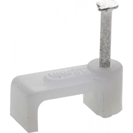 ЗУБР "МАСТЕР". Скоба-держатель для плоского кабеля, с оцинкованным гвоздем, 14 мм, 30 шт 45112-14 купить в Нижневартовске