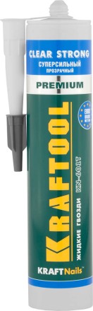 Клей монтажный KRAFTOOL KraftNails Premium KN-601T, суперсильный, прозрачный, 310мл 41342 купить в Нижневартовске