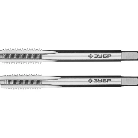 Метчики ЗУБР "ЭКСПЕРТ" машинно-ручные, комплектные для нарезания метрической резьбы в сквозных отверстиях, М8х1,25, 2шт 4-28007-08-1.25-H2 купить в Нижневартовске