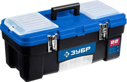ЗУБР ДЕСНА-22, 557 x 284 x 236 мм, (22), Пластиковый ящик для инструментов (38181-22) купить в Нижневартовске