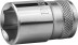 Торцовая головка KRAFTOOL &quot;INDUSTRIE QUALITAT&quot;, Cr-V, FLANK, хромосатинированная, 1/2&quot;, 17 мм 27805-17_z01 купить в Нижневартовске