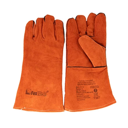 Краги спилковые термостойкие Мастер FOXWELD с печатью купить в Нижневартовске