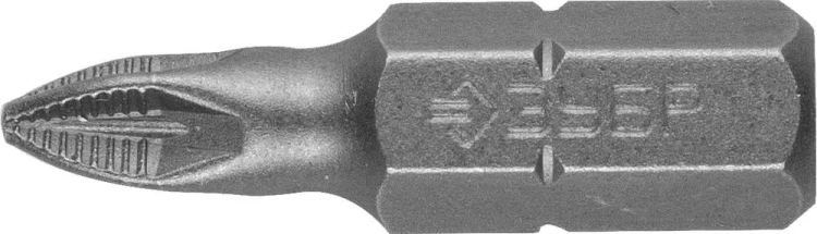 ЗУБР 2 шт, PZ1, 25 мм, кованые биты (26003-1-25-2) купить в Нижневартовске
