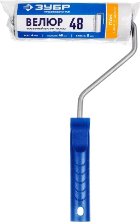 ЗУБР ВЕЛЮР, 8 х 180 мм, бюгель 8 мм, ворс 4 мм, 50% акрил, 50% шерсть, для лаков и эмалей, малярный валик, Профессионал (03514-18) купить в Нижневартовске