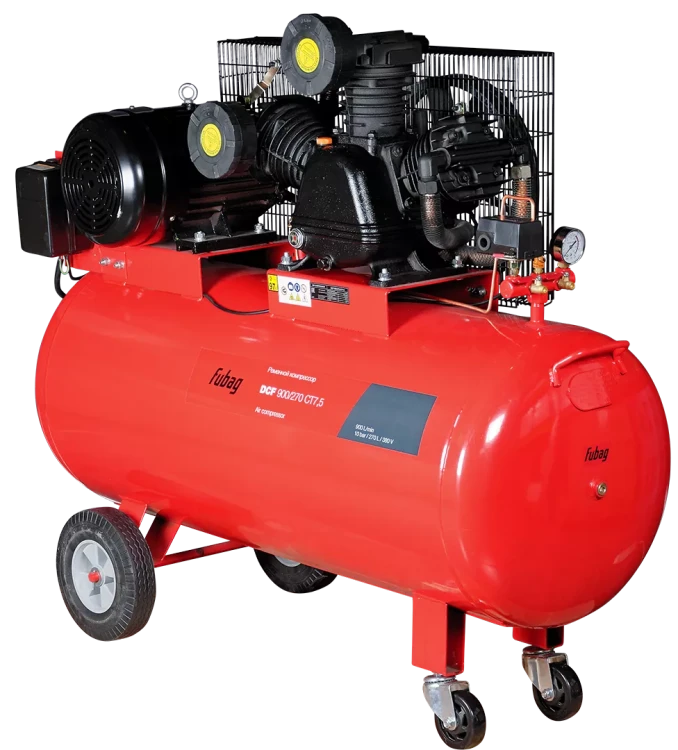 Компрессор масляный поршневой ременной Fubag DCF 900/270 CT7.5 двухступенчатый купить в Нижневартовске