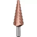 Сверло ЗУБР "КОБАЛЬТ" ступен. по сталям и цв.мет.ст.Р6М5 с кобальт.покрыт.d6-20мм, 8ступ.d6-20,L-75мм, трехгран.хв. 8мм 29672-6-20-8 купить в Нижневартовске