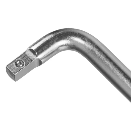Вороток Г-образный, 150*40 мм, квадрат 1/4", CrV, матовый хром Denzel 14061 купить в Нижневартовске