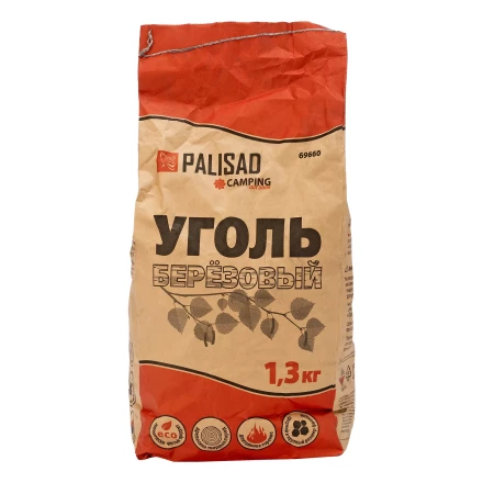 Уголь берёзовый, 1.3 кг Россия Camping Palisad 69660 купить в Нижневартовске
