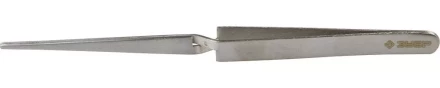 Пинцет ЗУБР д/электроники и точной механики, нерж. сталь, антимагнит, самозажим, прямой, закругл губки, 160мм 22211-5-160 купить в Нижневартовске